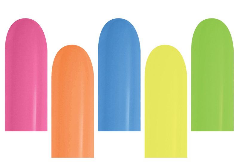 260 Nozzle Up Neon Assortment Sempertex