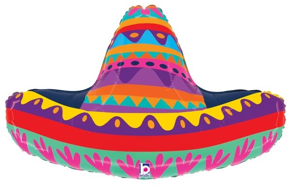 Festive Sombrero  Jumbo Shape Foil