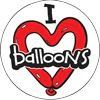 I Love Balloons Stickers