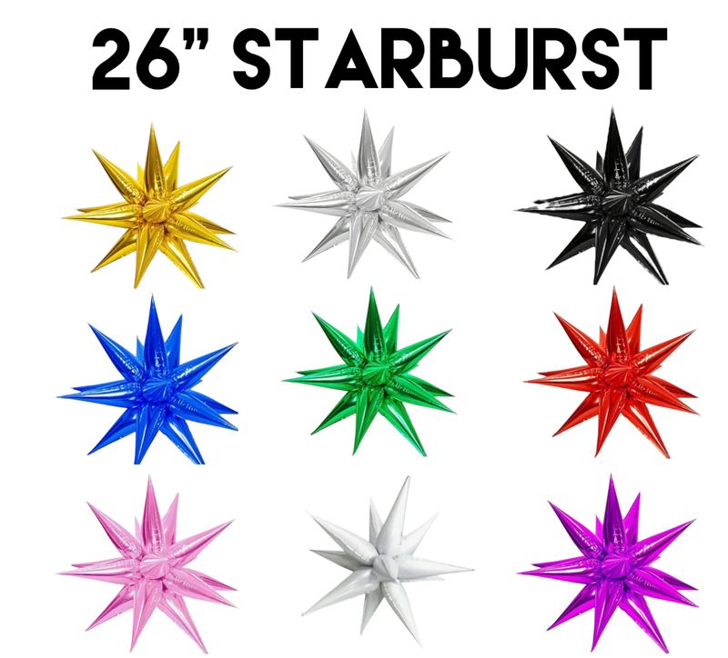 26 in Starburst Foils - FLAT