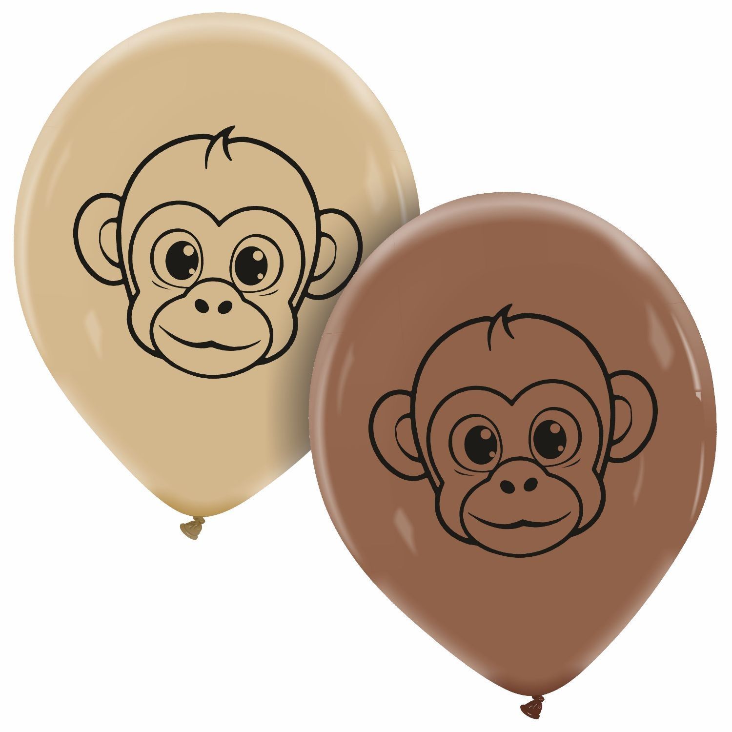 5 inch Monkey Face - JK Exclusive Custom Printed Latex 5 inch Monkey Face - JK Exclusive Custom Printed Latex