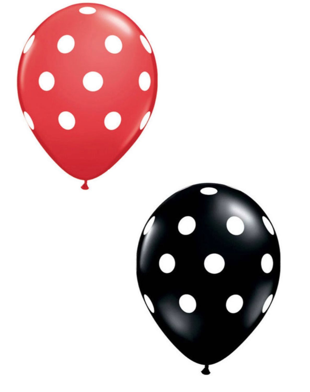 12 inch Big Polka Dots Printed Latex (Red or black) 12 inch Big Polka Dots Printed Latex (Red or black)