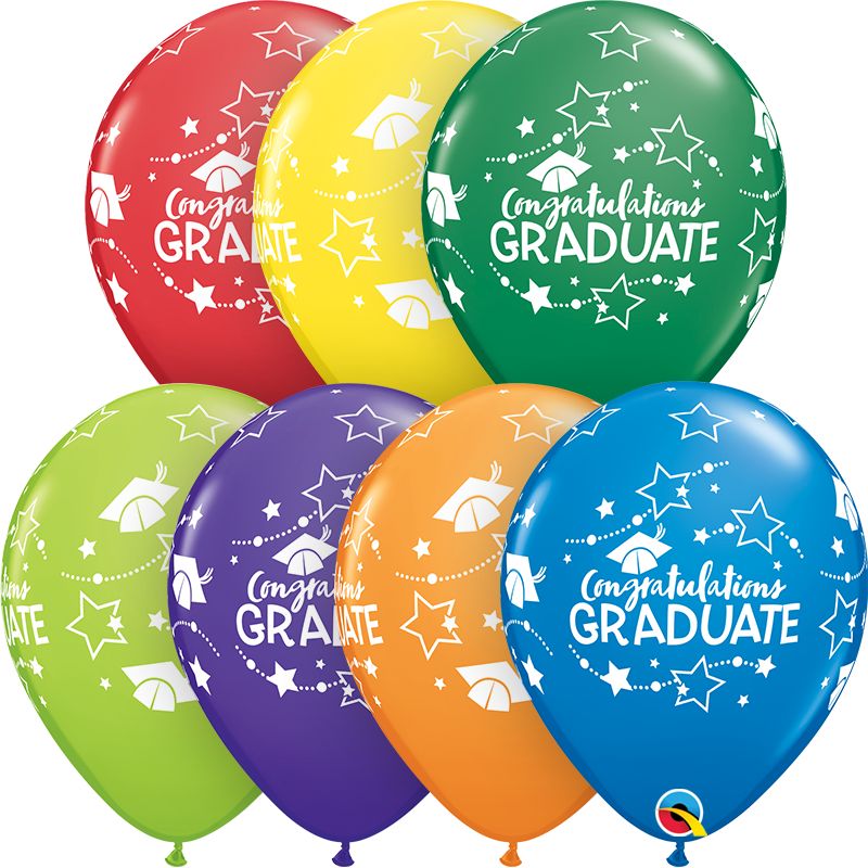 11 inch Congratulations Graduate Stars Qualatex
