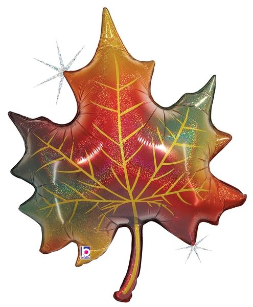 Glitter Fall Leaf Jumbo Shape Foil