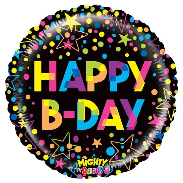 21 in Mighty Colorful Birthday Foil (5 Pack - Packaged)