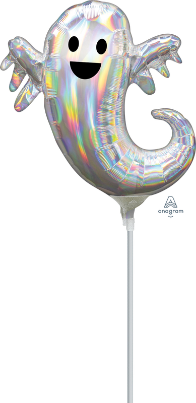 Mini Iridescent Ghost Shape Foil (5 Pack - FLAT)