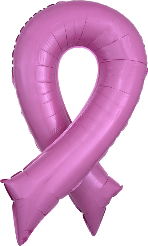 Pink Ribbon Jumbo Shape Foil