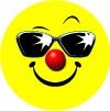 Sunglass Smiley Face Stickers
