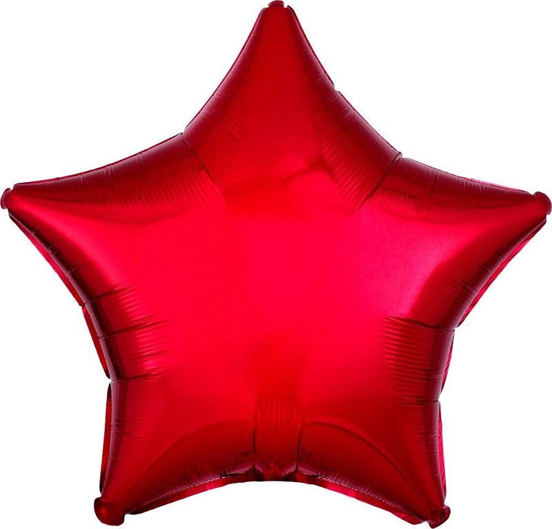 19 in Solid Color Foil Stars (5 Pack - FLAT)