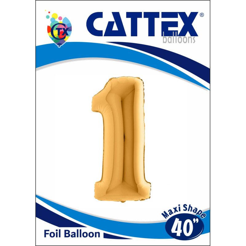 40 in Gold Megaloon Numbers Foils 40 in Gold Megaloon Numbers Foils