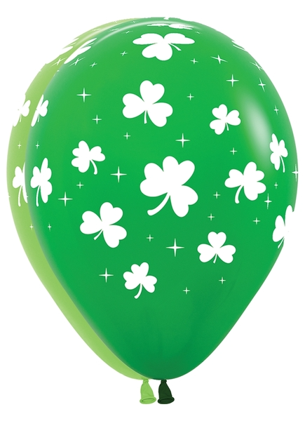 11 in Shamrocks Print Assorted Sempertex 11 in Shamrocks Print Assorted Sempertex