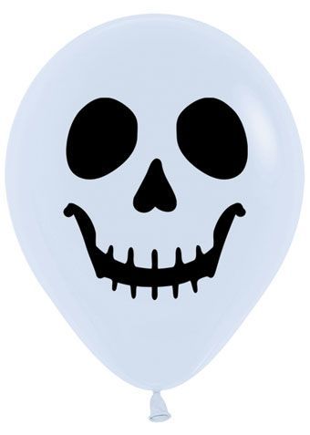 5 inch Skull Face Printed Latex Sempertex