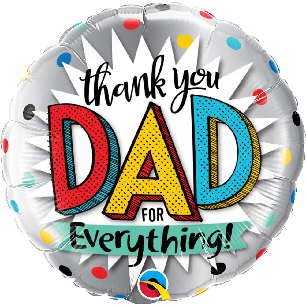 18 in Thank You Dad for Everything Foil (5 Pack) 18 in Thank You Dad for Everything Foil (5 Pack)