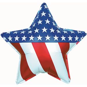 31 in Patriotic Star Foil 31 in Patriotic Star Foil