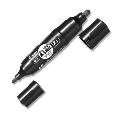 Pilot Double Tip Marker from Japan - Black