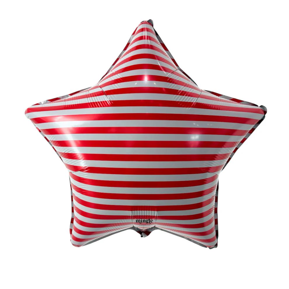 18 in Red Stripe Star Foil (5 Pack - Packaged) 18 in Red Stripe Star Foil (5 Pack - Packaged)