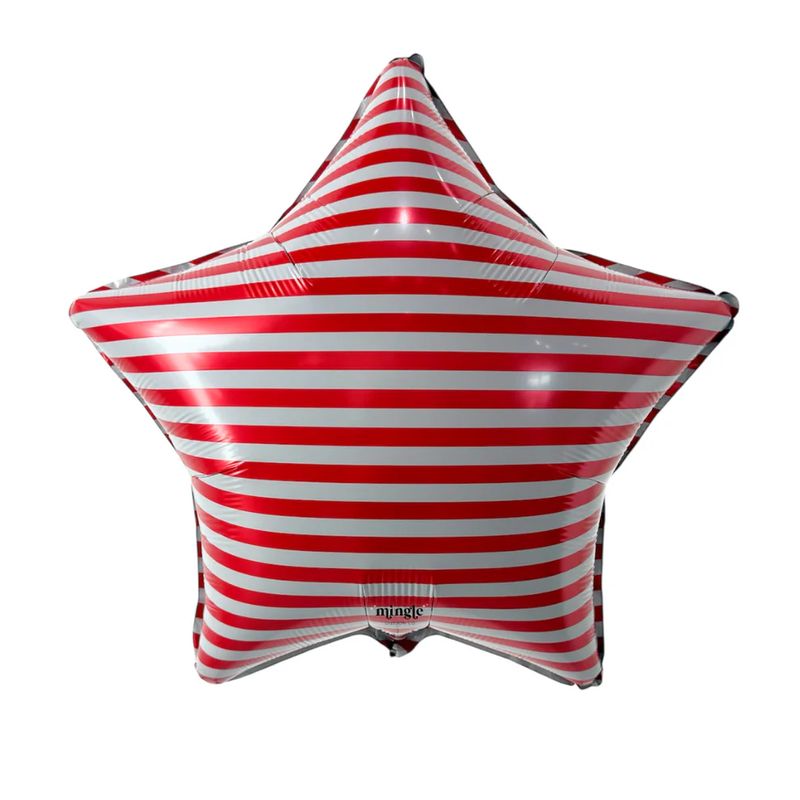 18 in Red Stripe Star Foil (5 Pack - Packaged)