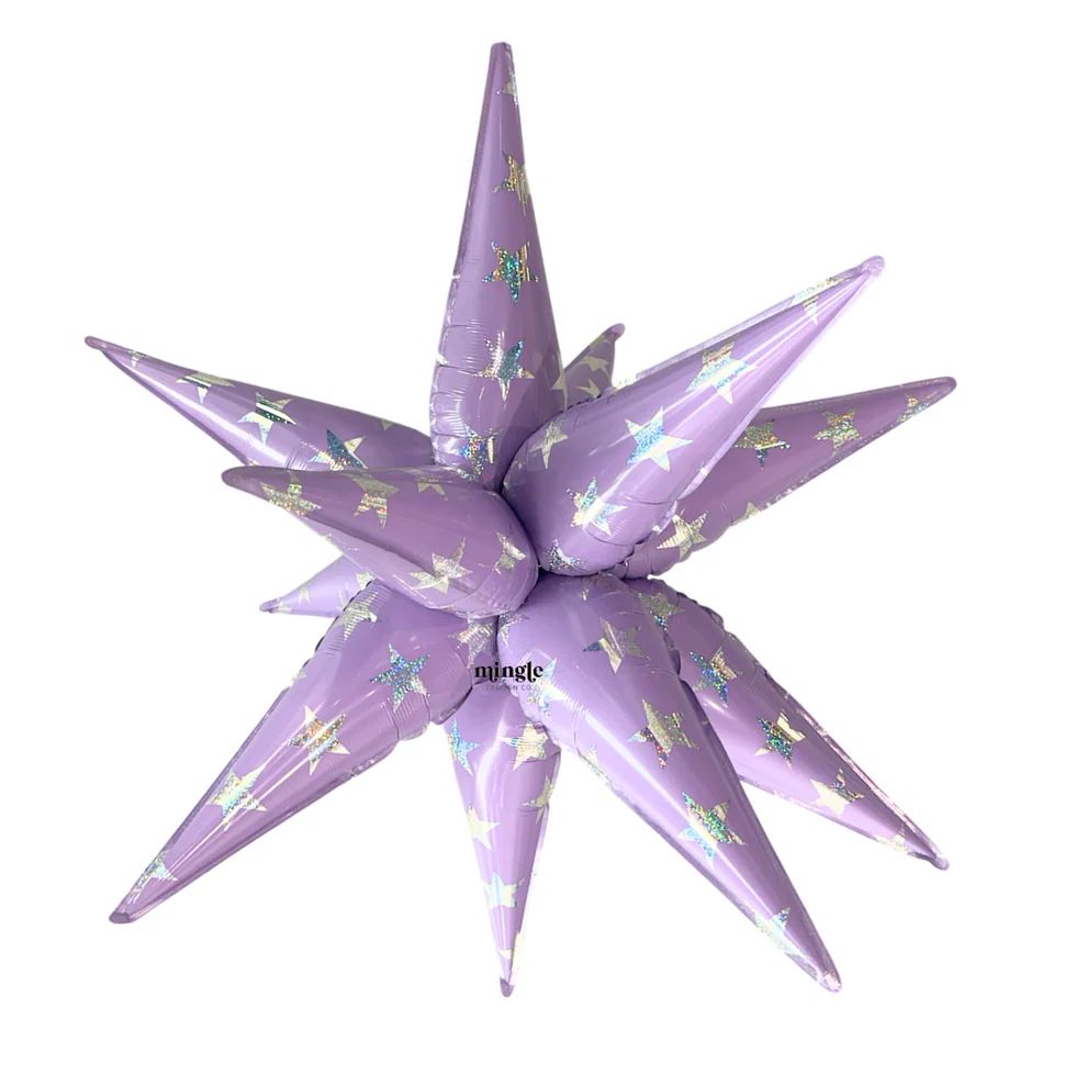 32 in Purple Sparkle Starburst Foil 32 in Purple Sparkle Starburst Foil