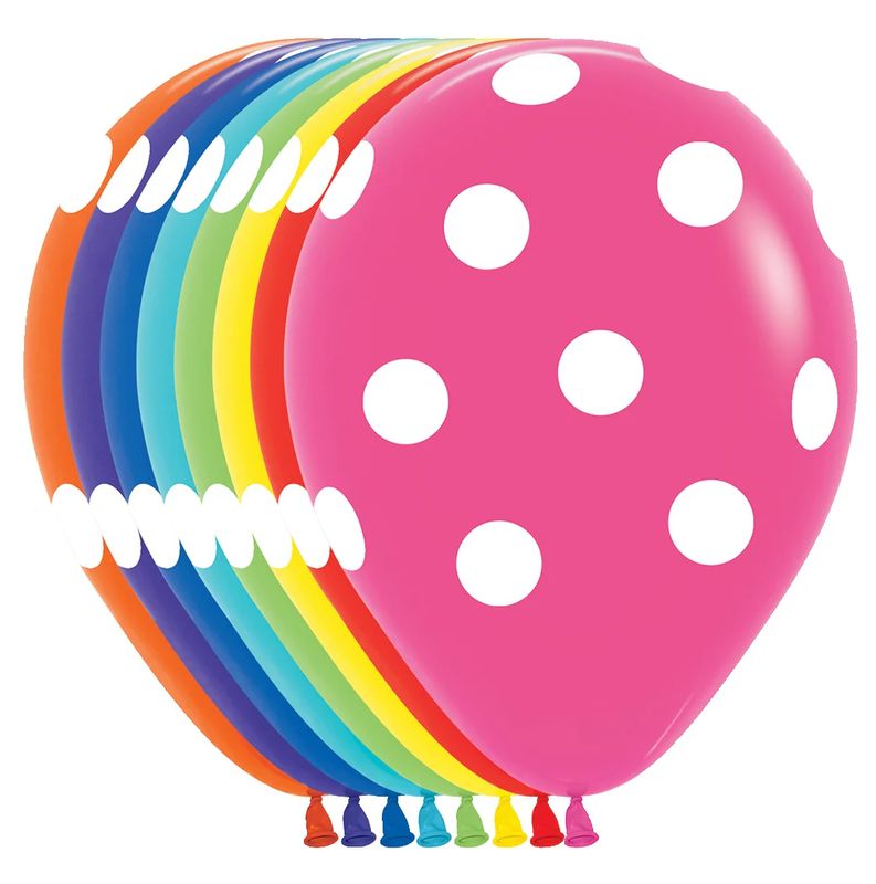11 in Fashion Assorted Polka Dots Sempertex