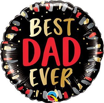 18 in Best Dad Ever Foil (5 Pack)
