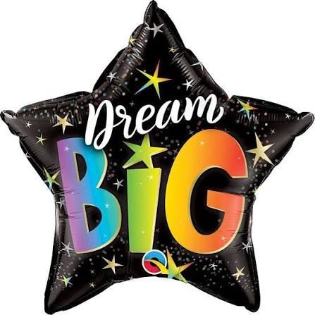 20 in Dream Big Rainbow Stars Foil (5 Pack - FLAT)