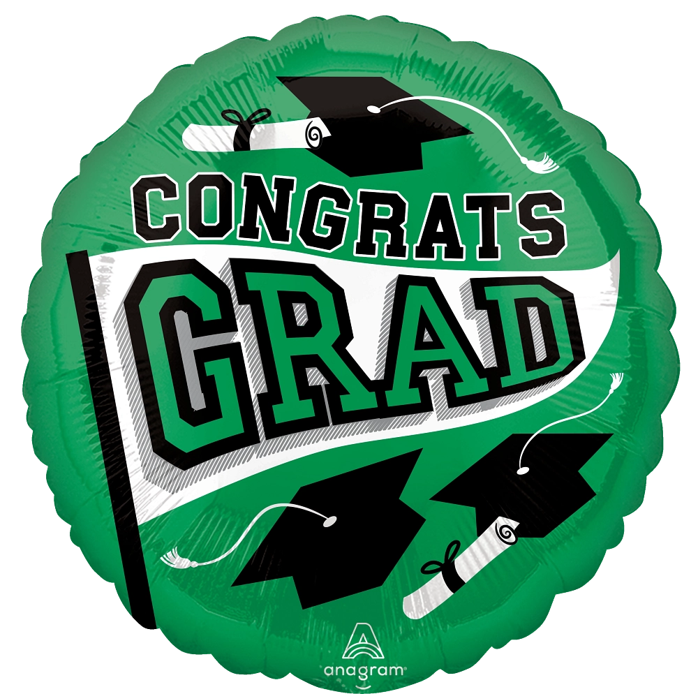 17 in GREEN School Colors Be True To Your School Foil (5 Pack - FLAT) 17 in GREEN School Colors Be True To Your School Foil (5 Pack - FLAT)