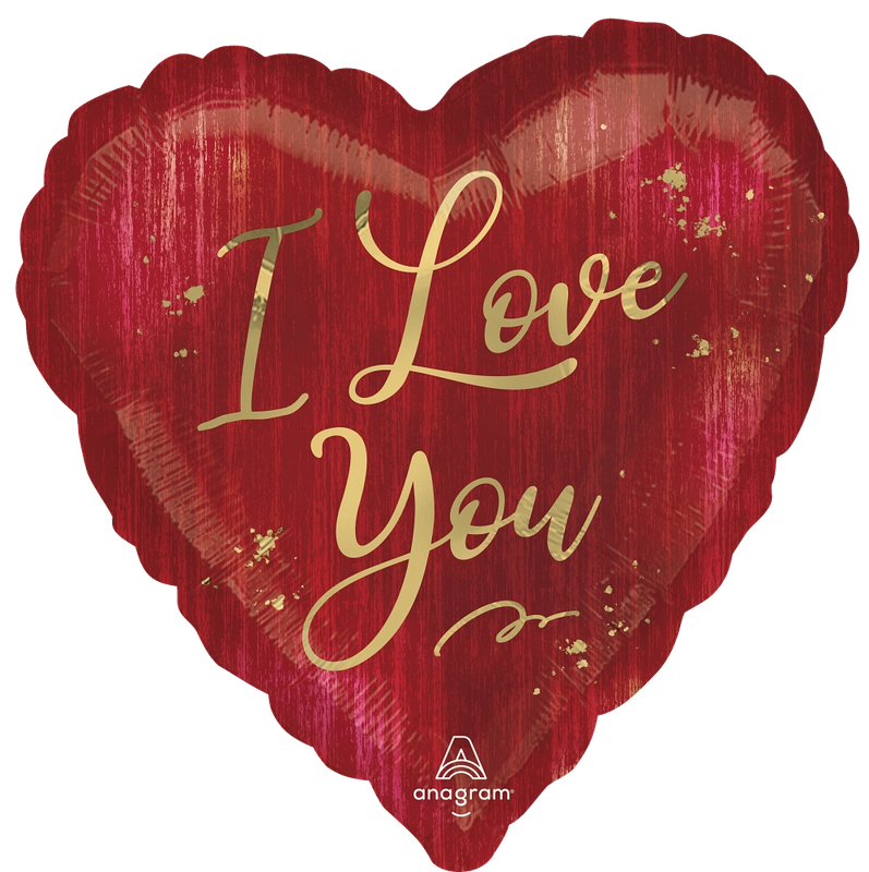 17 in I Love You Rouge Foil (5 Pack - FLAT)