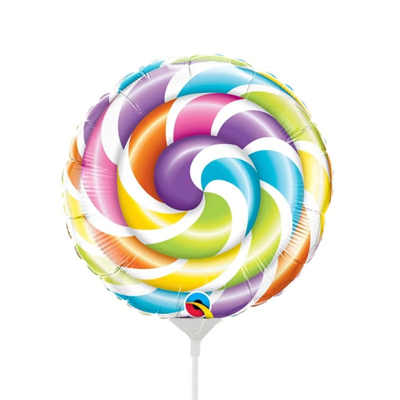 Qualatex Mini Shape Lollipop Foil (5 Pack - FLAT)