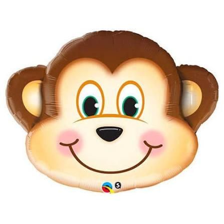 Mini Shape Monkey Foil (5 Pack - FLAT)