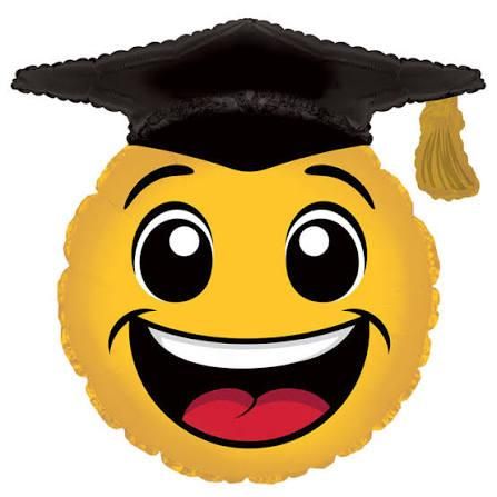 Smiley Grad Jumbo Shape Foil (FLAT)