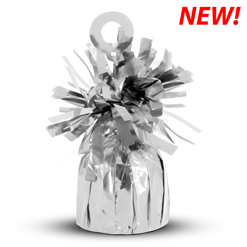 Silver Metallic Balloon Weights - 6oz