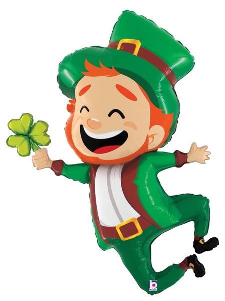 Jumping Leprechaun Jumbo Shape Foil
