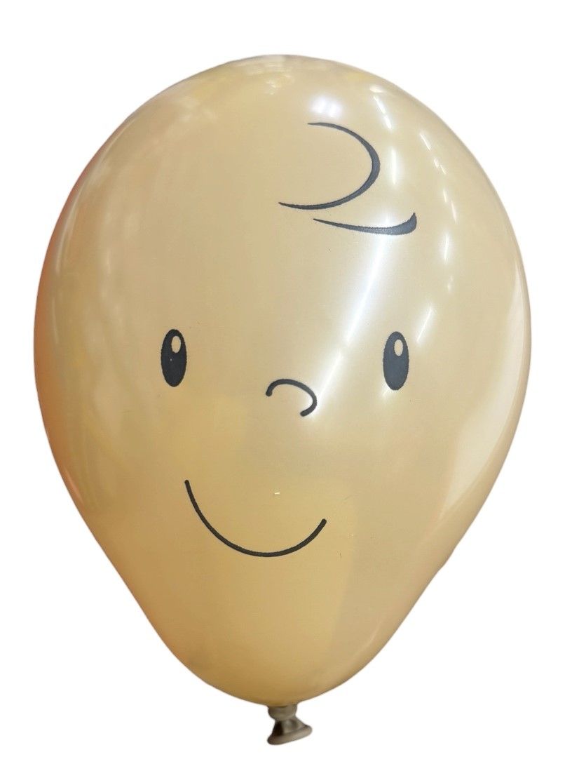 5 inch Baby Face on Mocha - JK Exclusive Custom Printed Latex 5 inch Baby Face on Mocha - JK Exclusive Custom Printed Latex