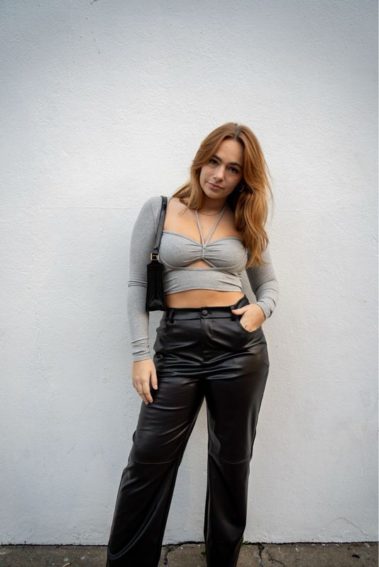 FA0071 LEATHER PANT