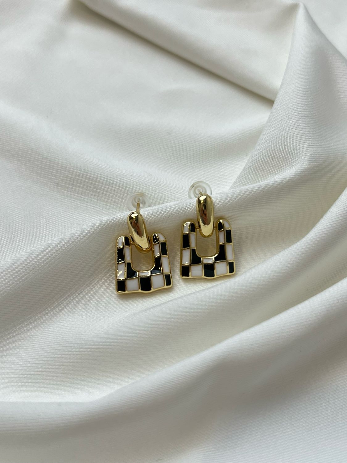 B&amp;W GOLD EARRING