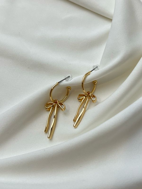 BOW EARRING GOLD