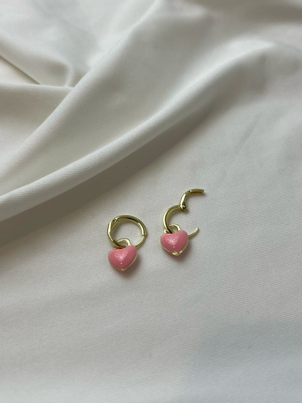 PINK HEART DANGLE