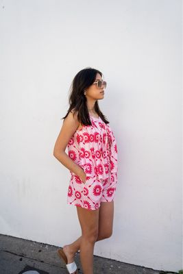 DA0126 SET SHORTS PINK