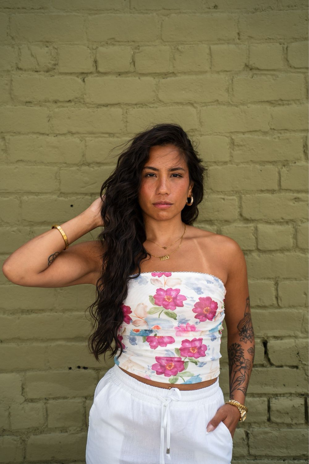 EA0223 FLORAL TUBE TOP