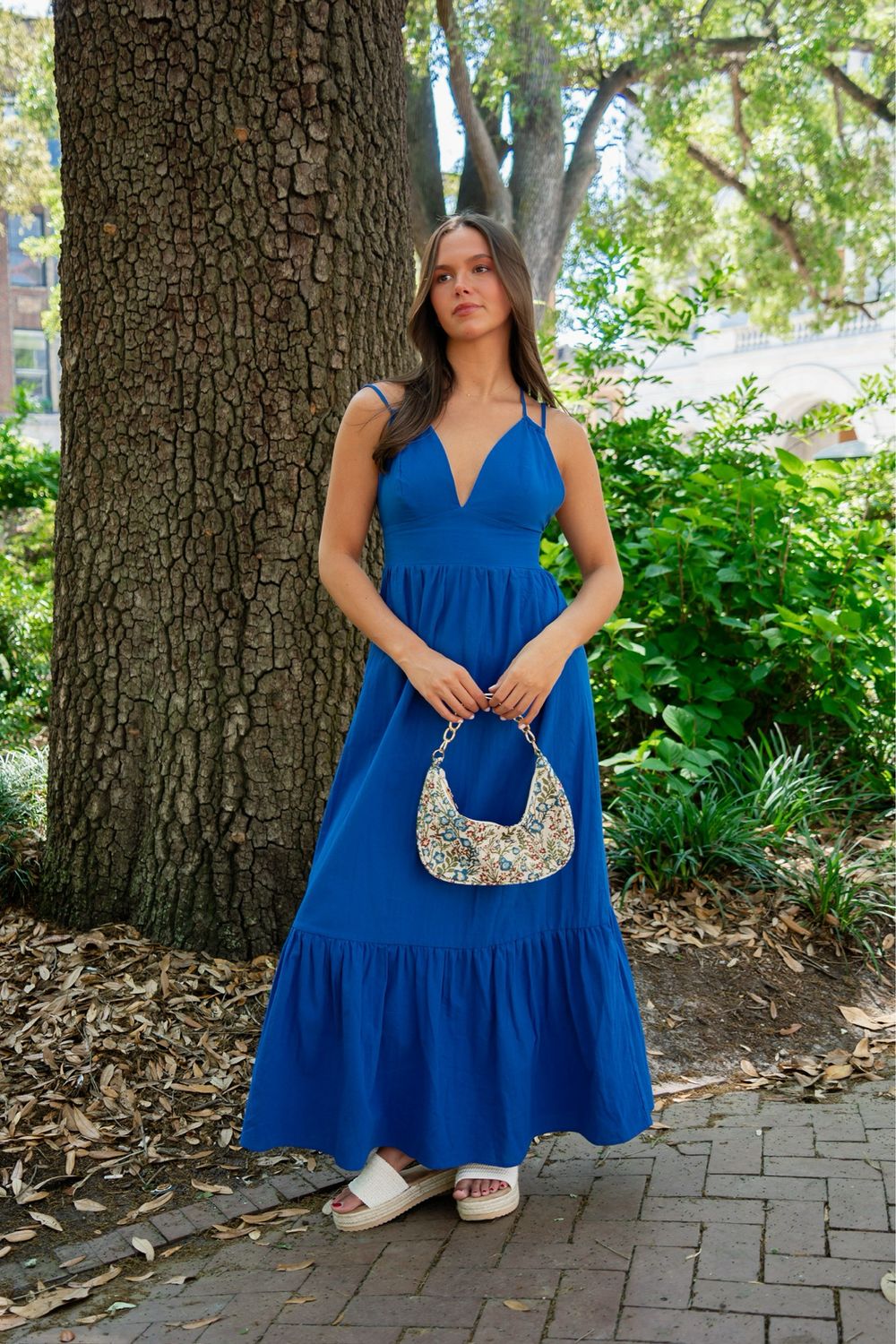 AA0260 MAXI DRESS BLUE