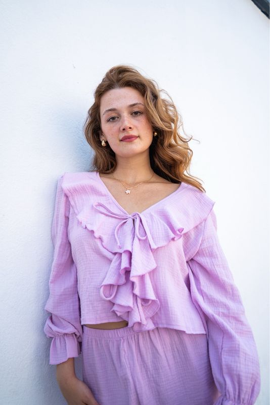 DA0118 SET TOP PURPLE