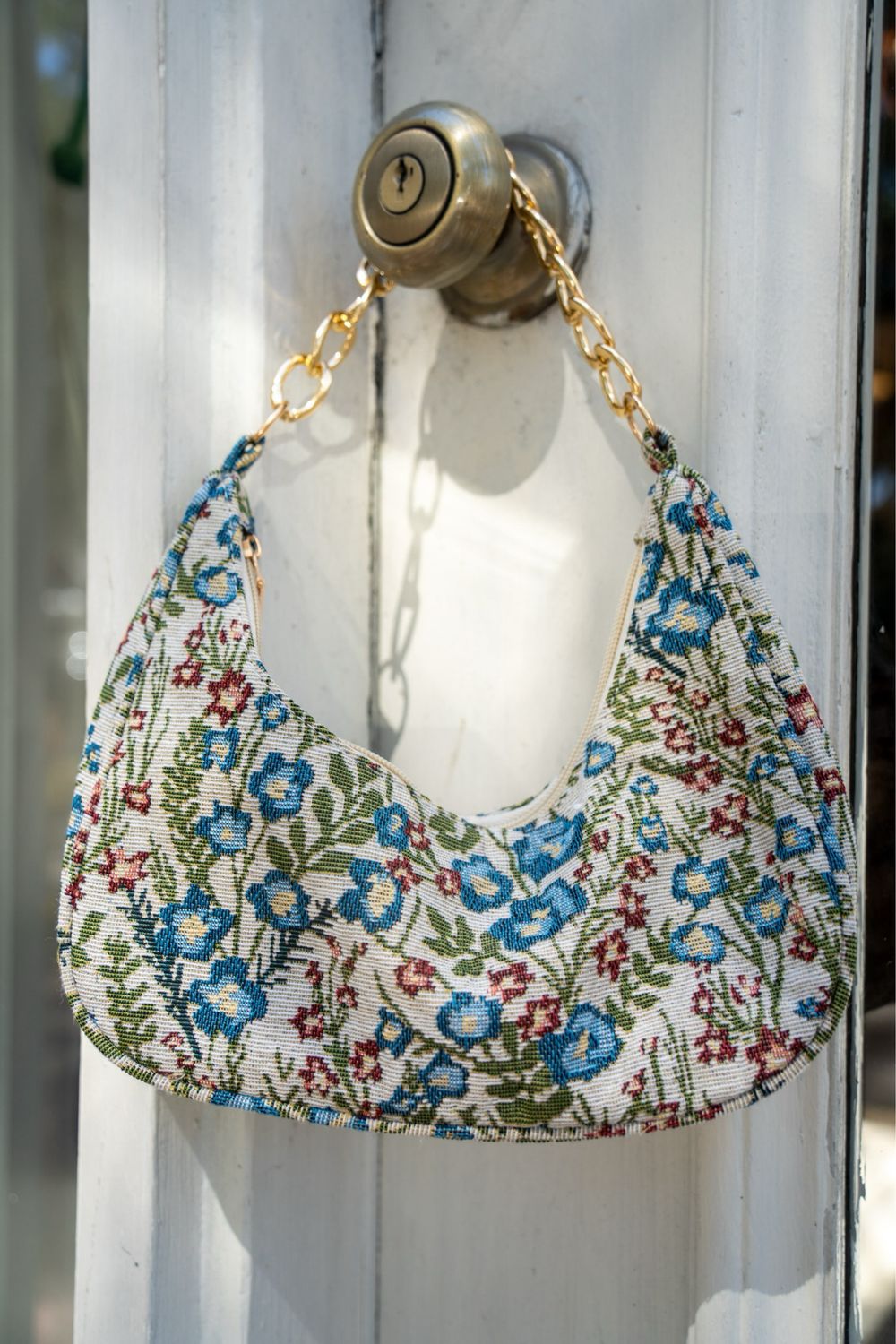FLORAL PURSE GOLD