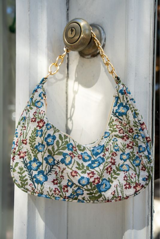 FLORAL PURSE GOLD