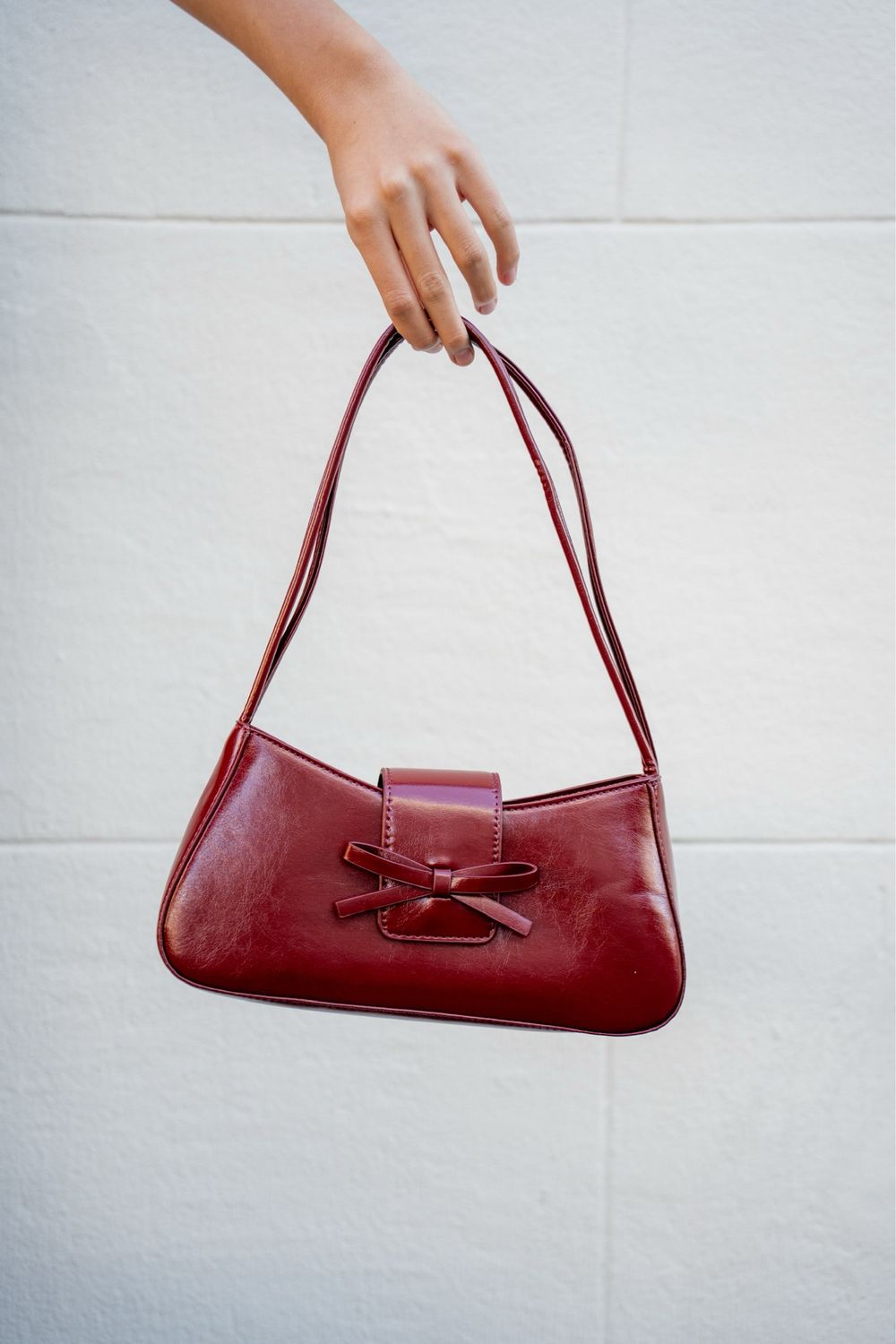 RED BOW PURSE