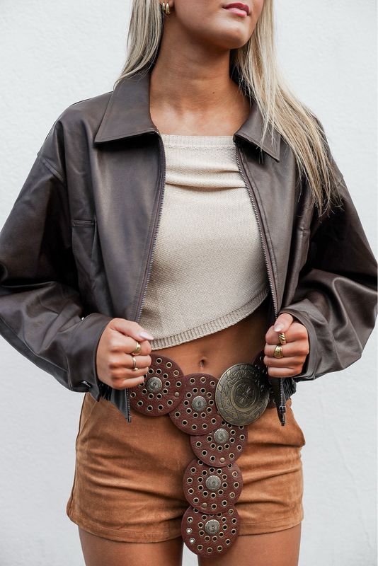 Brown Chunky Belt
