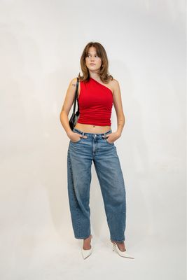 Fitted One Shoulder Tank