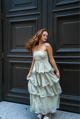 Tiered Ruffle Spring Maxi Dress