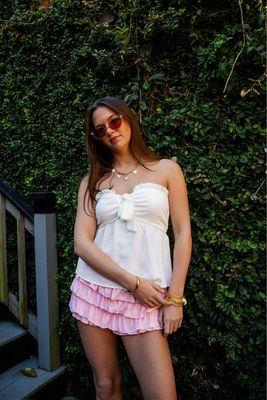 Layered Ruffle Mini Shorts