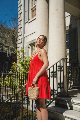 Tiered Babydoll Mini Dress