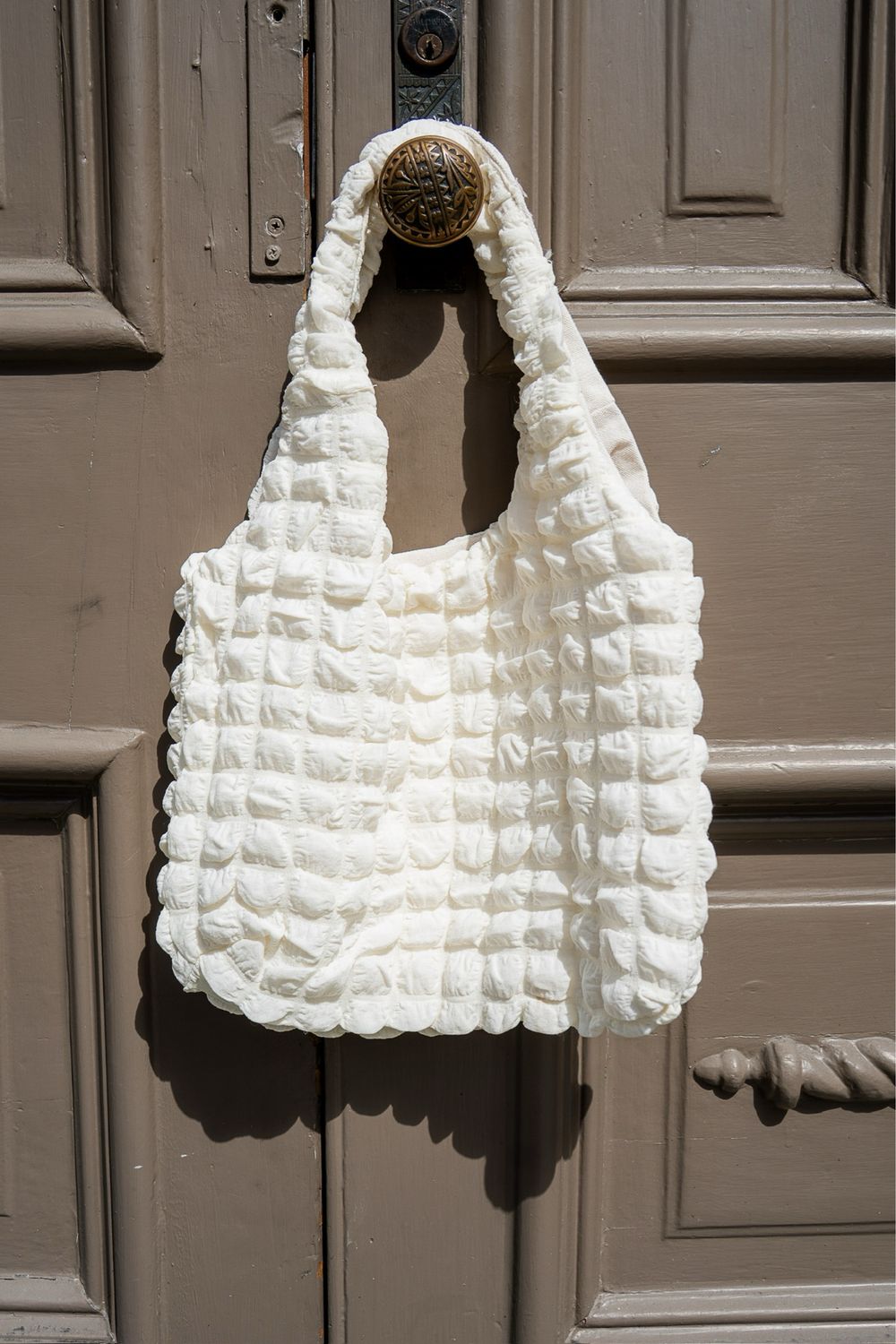 Cloud Puffy Shoulder Bag Cream